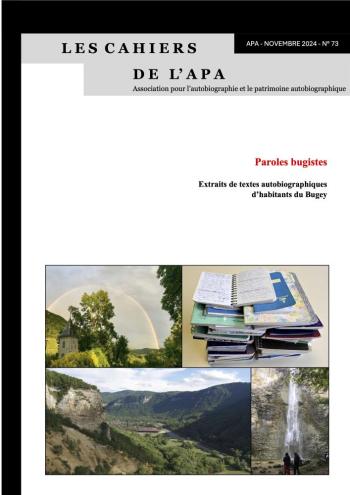 Couverture Cahier APA Paroles Bugistes